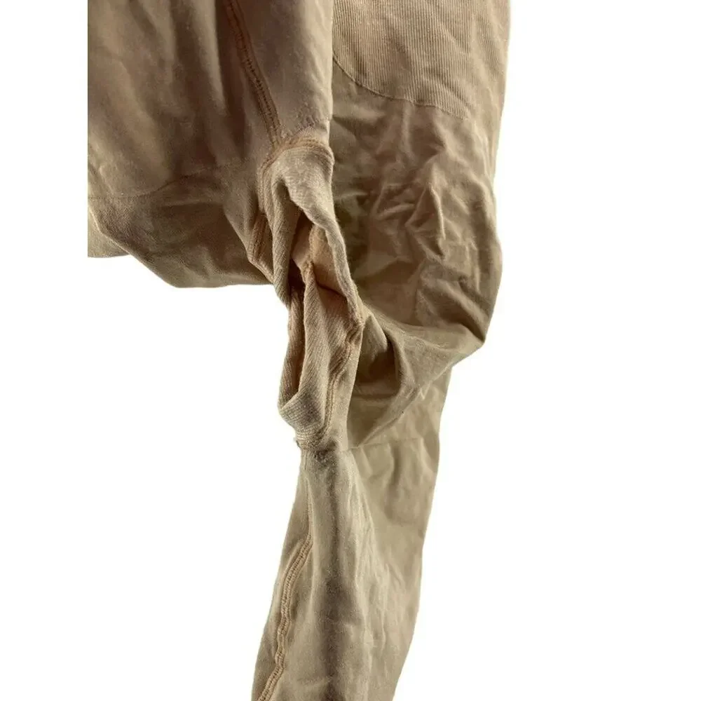 Spanx OnCore High Waist Mid-Thigh Shorts Soft Nude Womens Size Large